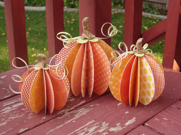 Paper pumpkin crafty